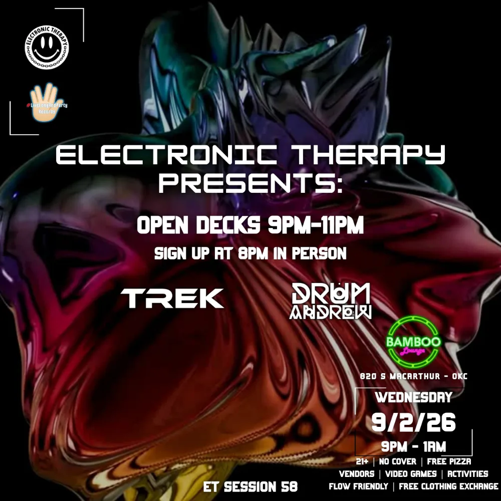 Electronic Therapy Session 58 - OPEN DECKS 9-11 event image